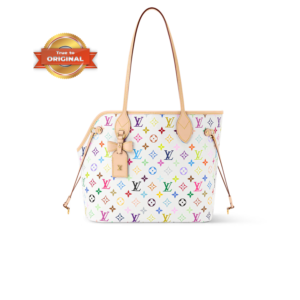Louis Vuitton LV x TM Neverwoof Tote Bag 12.2in/ 31cm Multicolored Gold Hardware For Women M27839
