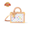 Louis Vuitton LV x TM Petite Valise Top Handle Bag 8.9in/ 22.5cm Multicolored Gold Hardawre For Women M13125