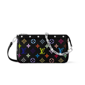 Louis Vuitton LV x TM Pochette Accessoires Shoulder Bag 8.7in/ 22cm Multicolor Monogram Canvas Gold Hardware For Women M13663