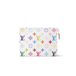 Louis Vuitton LV x TM Pochette Toiletry 19 Clutch & Pouch 7.5in/ 19cm Multicolor Monogram Canvas Gold Hardware For Women M28241