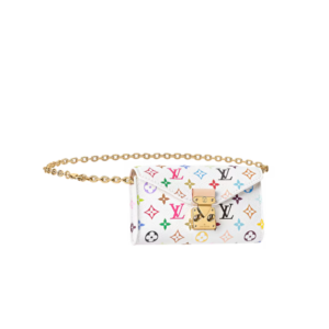 Louis Vuitton LV x TM Pouch Metis Belt 5.3in/ 13.5cm White Gold Hardware For Women M4625Z
