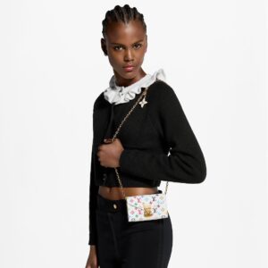 Alternative view of Louis Vuitton LV x TM Pouch Metis Belt 5.3in/ 13.5cm White Gold Hardware For Women M4625Z