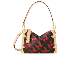 Louis Vuitton LV x TM Side Trunk MM Shoulder Bag 9.3in/ 23.5cm Monogram Gold Hardware For Women M14278