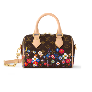 Louis Vuitton LV x TM Speedy Bandouliere 20 Top Handle Bag 8.1in/ 20cm Monogram Canvas Gold Hardware For Women M14175