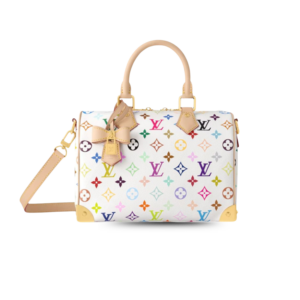 Louis Vuitton LV x TM Speedy Bandouliere 25 Top Handle Bag 9.8in/ 25cm Multicolored Gold Hardware For Women M13085