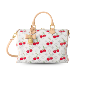 Louis Vuitton LV x TM Speedy Soft Bandouliere 30 Top Handle Bag 11.8in/ 30cm White Gold Hardware For Women M14238