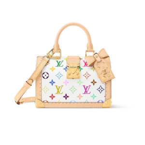 Louis Vuitton LV x TM Speedy Trunk 20 Top Handle Bag 8.3in/ 21cm Multicolored Gold Hardware For Women M27833