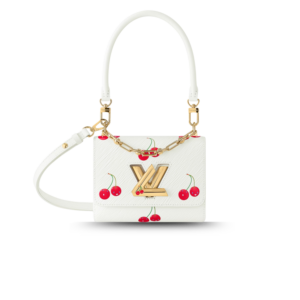 Louis Vuitton LV x TM Twist PM Top Handle Bag 7.5in/ 19cm White Gold Hardware For Women M13239