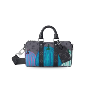 Louis Vuitton LV x YK Keepall 25 Travel Bag 9.8in/ 25cm Grey Ruthenium Hardware M46437