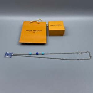 Alternative view of Louis Vuitton LV x YK LV Pumpkin Pendant Necklace Blue For Men