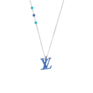 Louis Vuitton LV x YK LV Pumpkin Pendant Necklace Blue For Men