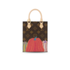 Louis Vuitton LV x YK Petit Sac Plat Tote Bag 5.5in/ 14cm Brown Gold Hardware For Women M82112