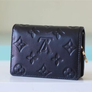 Alternative view of Louis Vuitton Lou Wallet Monogram Embossed Black For Women 4.3in/11cm