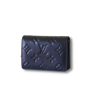 Louis Vuitton Lou Wallet Monogram Embossed Black For Women 4.3in/11cm