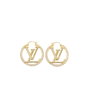 Louis Vuitton Louise By Night Earrings Gold Tone For Women