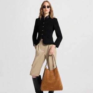 Alternative view of Louis Vuitton Low Key Hobo MM Shoulder Bag 13.8in/ 35cm Tan Suede Gold Hardware For Women M25516