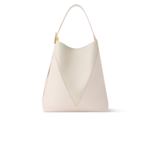 Louis Vuitton Low Key Hobo MM Shoulder Bag 13.8in/ 35cm Quartz/ Gray Gold Hardware For Women M2A091