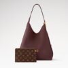 Louis Vuitton Low Key Hobo MM Shoulder Bag 13.8in/ 35cm Rouge Concerto Gold Hardware For Women M15209 - Image 3
