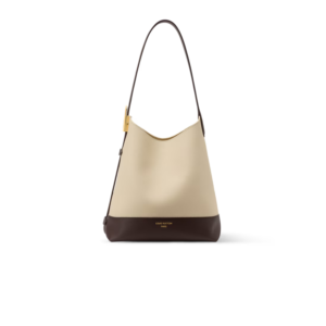 Louis Vuitton Low Key Hobo PM Shoulder Bag 11in/ 28cm Moonstone Brown Gold Hardware For Women M29068