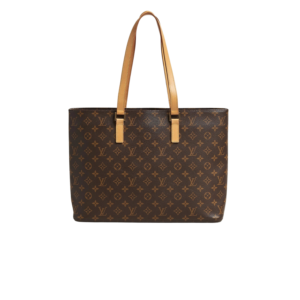 Louis Vuitton Luco Tote Bag 15.7in/ 40cm Brown Monogram Gold Hardware For Women