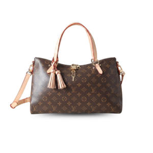 Louis Vuitton Lymington Top Handle Bag 13.8in/ 35cm Brown Monogram Gold Hardware For Women