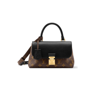 Louis Vuitton Madeleine BB Top Handle Bag 9.6in/ 24.5cm Black Monogram Gold Hardware For Women M27511