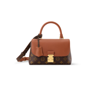 Louis Vuitton Madeleine BB Top Handle Bag 9.6in/ 24.5cm Cognac Brown Monogram Gold Hardware For Women M28288