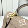 Louis Vuitton Madeleine MM Monogram Empreinte Dove Gray/ Creme Beige For Women, Women's Handbags, Shoulder and Crossbody Bags 11.8in/30cm LV M46041 - Image 4