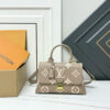 Louis Vuitton Madeleine MM Monogram Empreinte Dove Gray/ Creme Beige For Women, Women's Handbags, Shoulder and Crossbody Bags 11.8in/30cm LV M46041 - Image 9