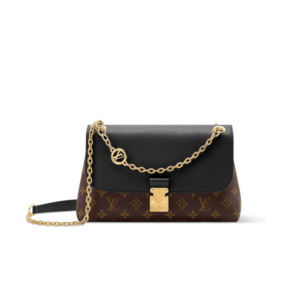 Louis Vuitton Madeleine PM Crossbody Bag 11.4in/ 29cm Black Monogram Gold Hardware M28610