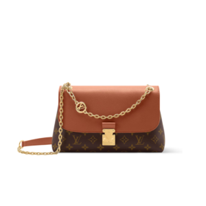 Louis Vuitton Madeleine PM Crossbody Bag 11.4in/ 29cm Cognac Brown Monogram Gold Hardware M28611