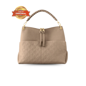 Louis Vuitton Maida Hobo Bag 12.6in/ 32cm Beige Monogram Empreinte Gold Hardware For Women M45523