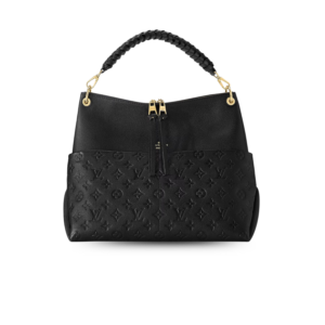 Louis Vuitton Maida Hobo Bag 12.6in/ 32cm Black Monogram Empreinte Gold Hardware For Women M45522