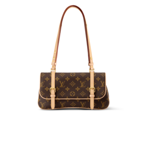Louis Vuitton Marelle Shoulder Bag 11in/ 28cm Brown Monogram Gold Hardware For Women M28613
