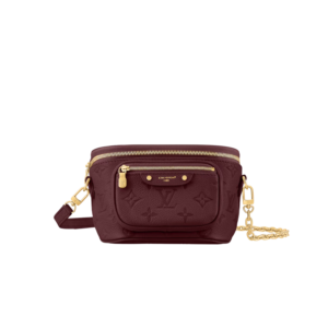 Louis Vuitton Mini Bumbag 6.7in/ 17cm Garnet Red Gold Hardware For Women M25905