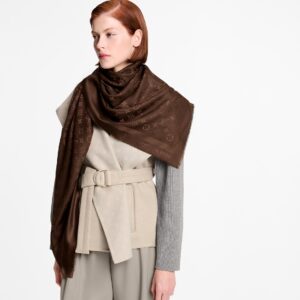 Alternative view of Louis Vuitton Monogram Classic Shawl Brown For Women M97933