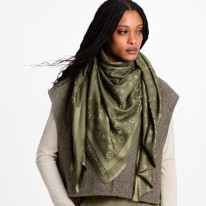 Alternative view of Louis Vuitton Monogram Classic Shawl Khaki For Women M98140