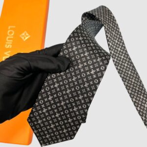 Alternative view of Louis Vuitton Monogram Classic Tie Black LV Men Tie