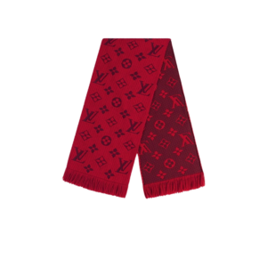 Louis Vuitton Logomania Scarf Red For Women M72432