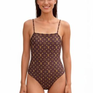 Alternative view of Louis Vuitton Monogram One-Piece Swimsuit Brown Monogram For Women