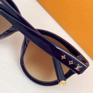 Alternative view of Louis Vuitton Monogram Round Sunglasses Black For Women