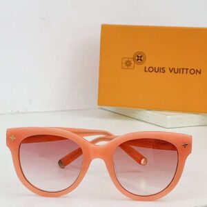 Alternative view of Louis Vuitton Monogram Round Sunglasses Orange For Women