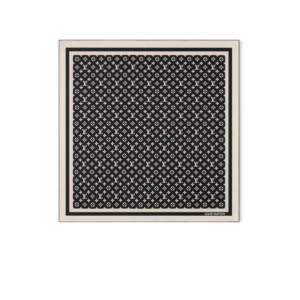 Louis Vuitton Monogram Silhouette Square 90 Scarf Black For Women M97189