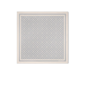 Louis Vuitton Monogram Silhouette Square 90 Scarf Grey For Women M97405