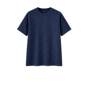 Louis Vuitton Monogram Toweling Effect T-Shirt Navy For Men