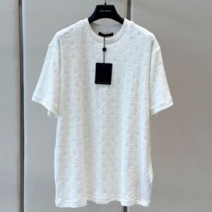 Alternative view of Louis Vuitton Monogram Toweling Effect T-Shirt White For Men