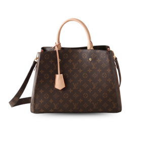 Louis Vuitton Montaigne GM Top Handle Bag 15.4in/ 39cm Brown Monogram Gold Hardware For Women M41057