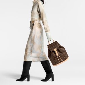 Alternative view of Louis Vuitton Montsouris MM Backpack 15in/ 38cm Brown Monogram Gold Hardware For Women M11197