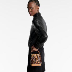 Alternative view of Louis Vuitton Nano Noe Bucket Bag 6.3in/ 16cm Ebene Monogram Origine Gold Hardware For Women M27699