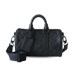 Louis Vuitton Nano Speedy Top Handle Bag 6.3in/ 16cm Black Monogram Empreinte Gold Hardware For Women